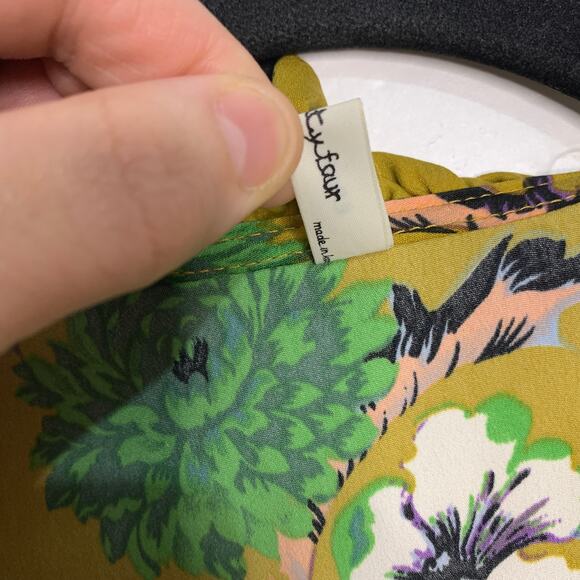 Enda Forty Four Floral Long Sleeve Cold Shoulder Dress Womens small eclectic - Picture 6 of 9